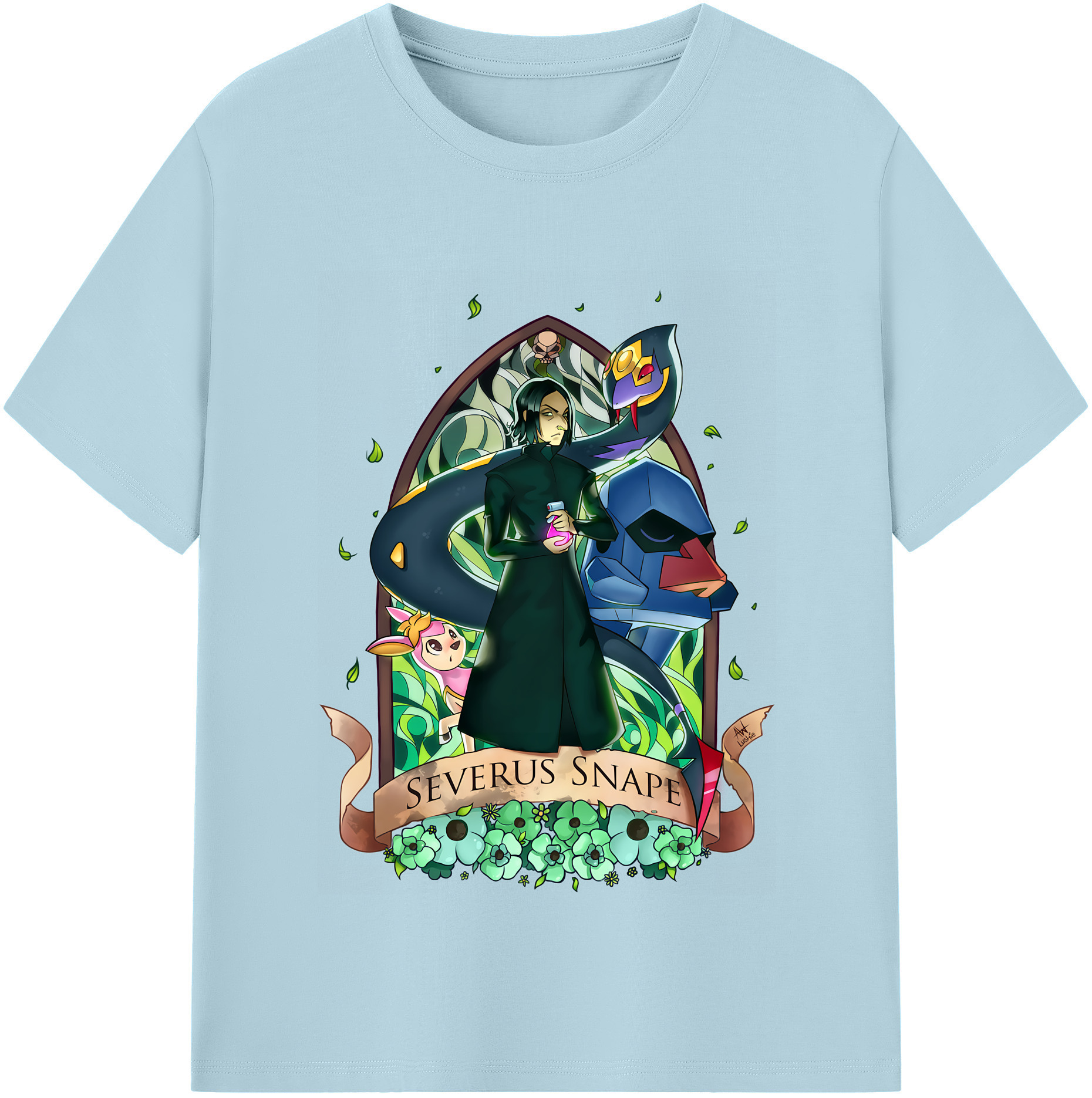 （画像用） Harry Potter ハリー・ポッターシリーズ 綿100％半袖Tシャツ（フロントプリント）